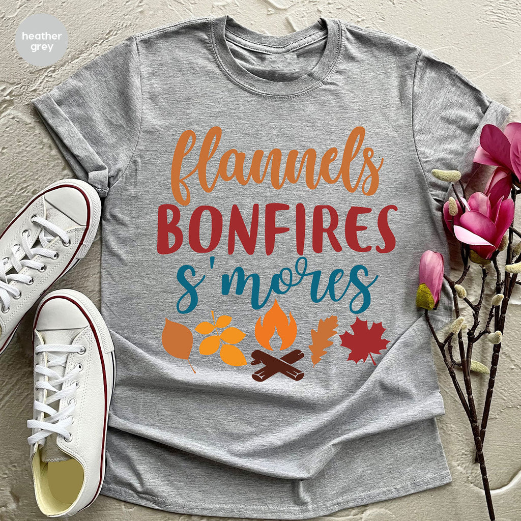 Thanksgiving Fall T-Shirt, 2022 Season Shirt, Bonfires Gift product image 10