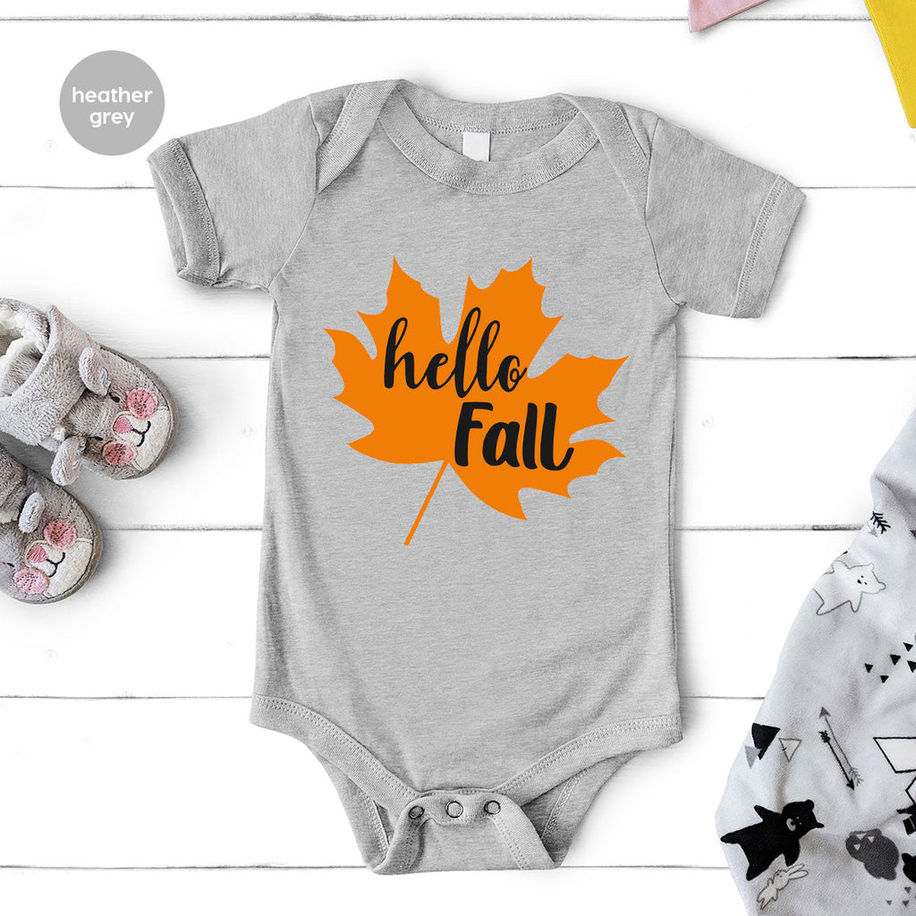 Hello Fall Shirt, 2022 Thanksgiving T-Shirt, Leaf Gift For product image 11
