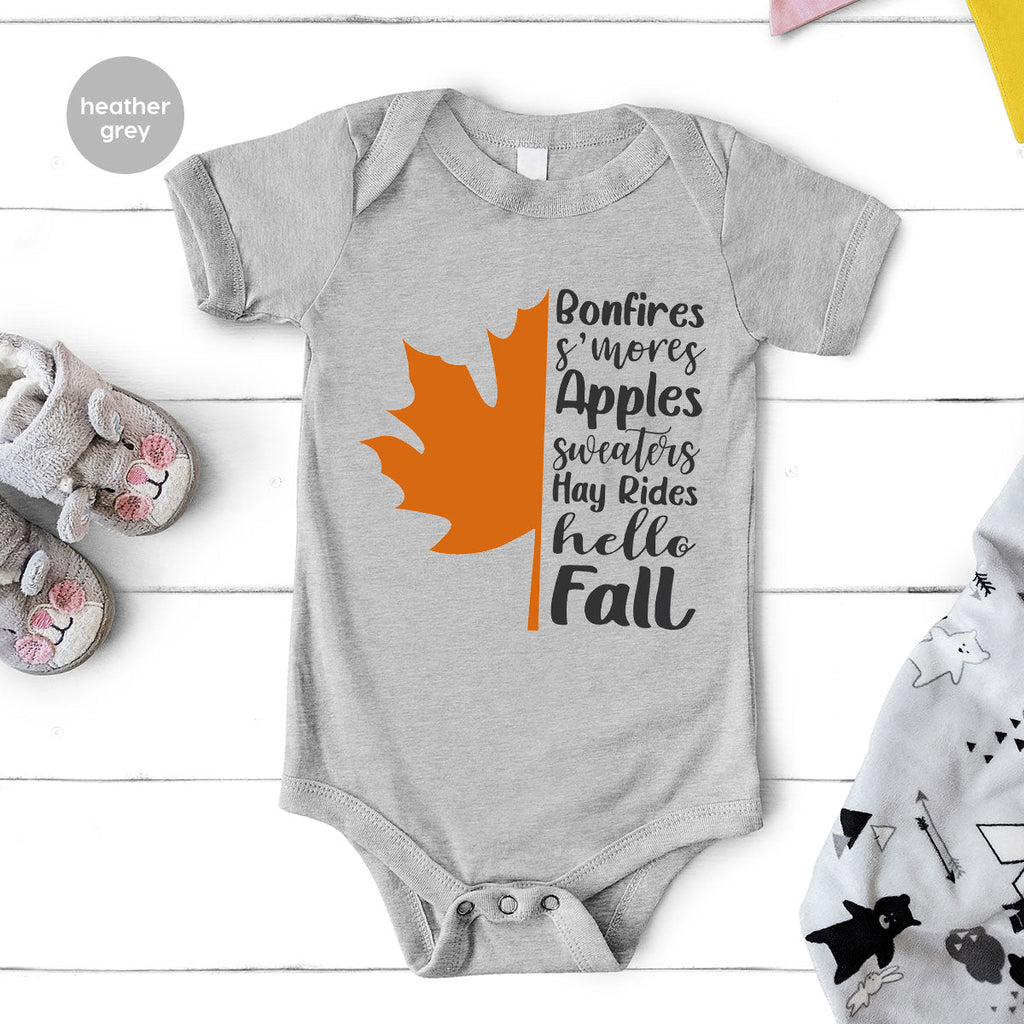 Fall Leaf T-Shirt, 2022 Season Long Sleeve Shirt, Short product image 41