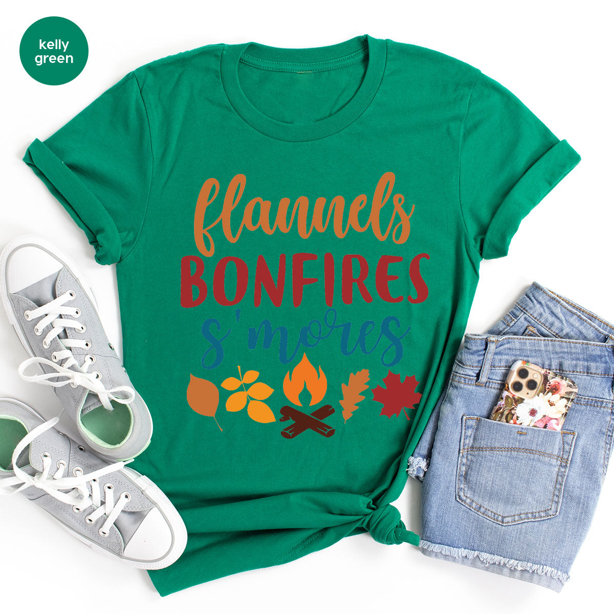 Thanksgiving Fall T-Shirt, 2022 Season Shirt, Bonfires Gift product image 15