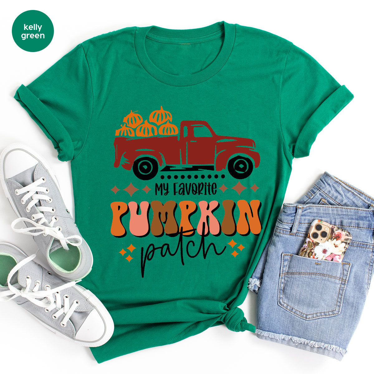 Pumpkin Truck Shirt, 2022 Harvest Season T-Shirt, Tee product image 15