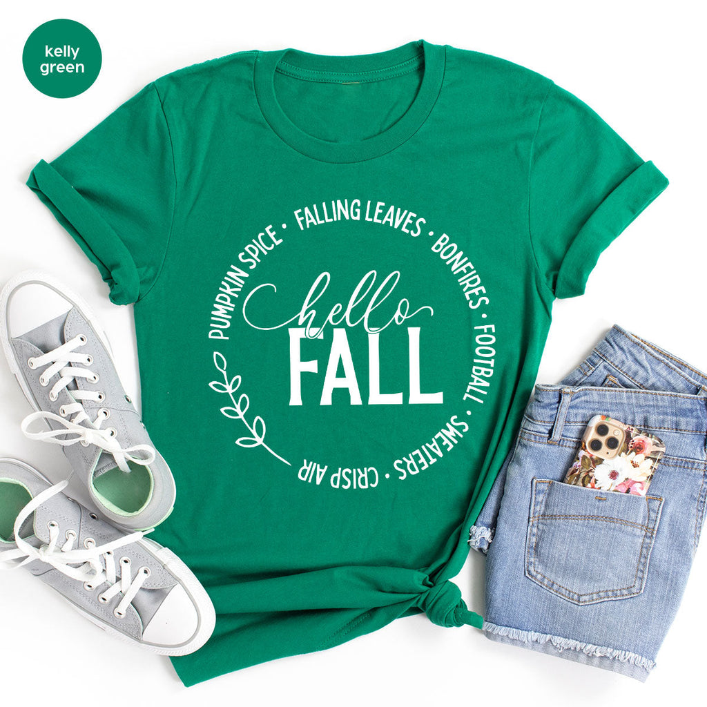 Falling Leaves Shirt, 2022 Pumpkin Season T-Shirt, Spice product image 16