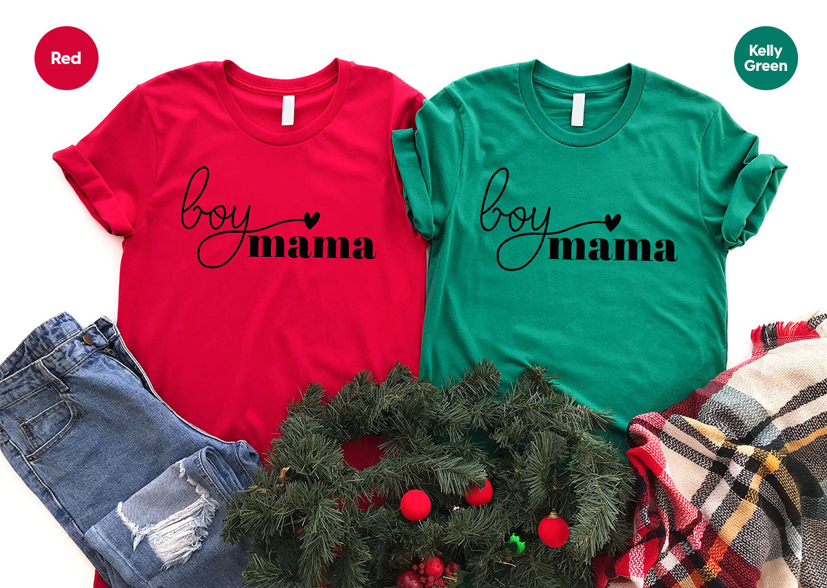 Mom and Boy Shirt. Mama Love Gift For Mother Tee product image 6