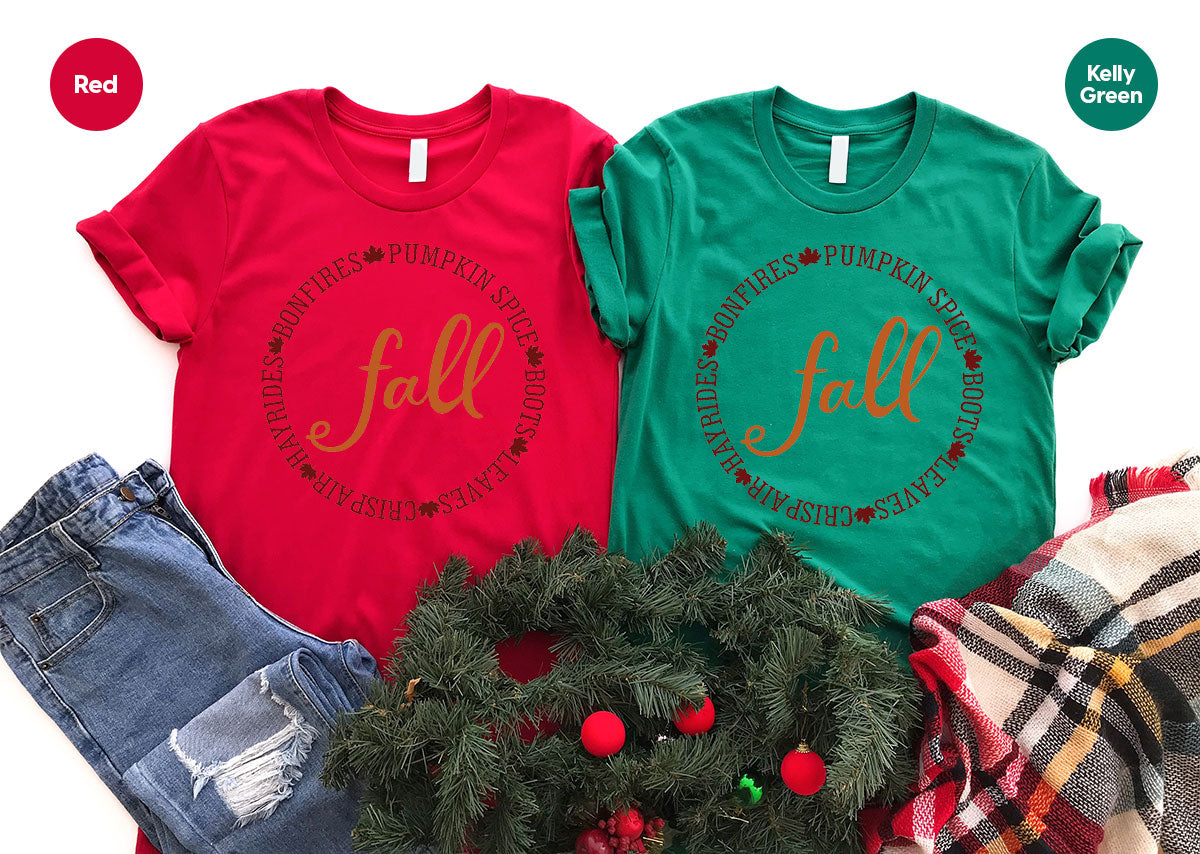 Circle Fall Shirt, Halloween T-Shirt, Tee product image 16