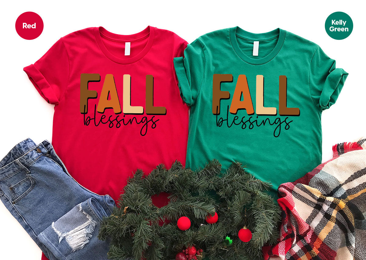 Fall Blessings Shirt, 2022 Season Autumn Graphic Tee product image 16