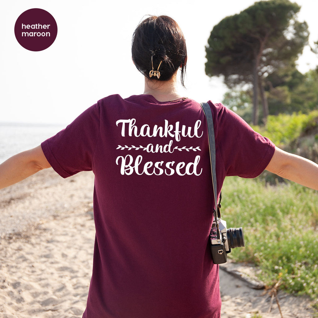 Thankful and Blessed Shirt, 2022 Thanksgiving Design product image 20