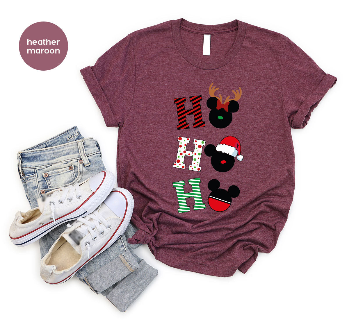 H For Christmas T-Shirt, Deer Shirt, Funny 2023 Tee Family product image 13
