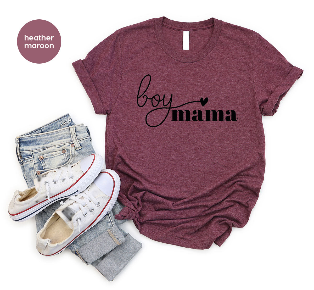 Mom and Boy Shirt. Mama Love Gift For Mother Tee product image 11