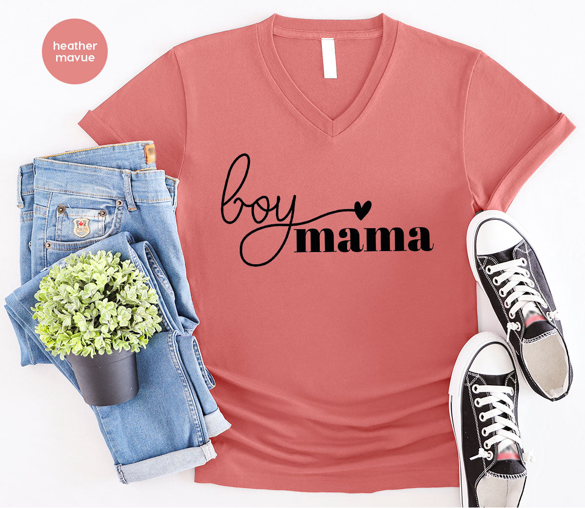 Mom and Boy Shirt. Mama Love Gift For Mother Tee product image 13