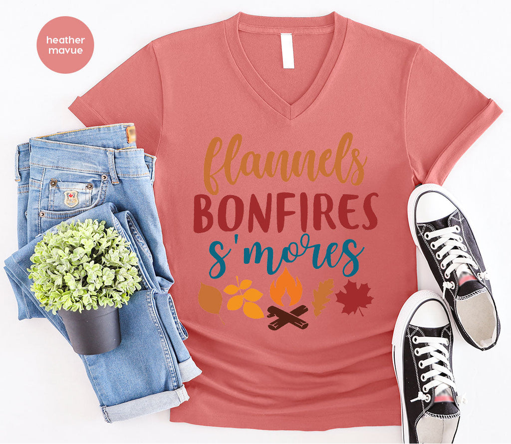 Thanksgiving Fall T-Shirt, 2022 Season Shirt, Bonfires Gift product image 23