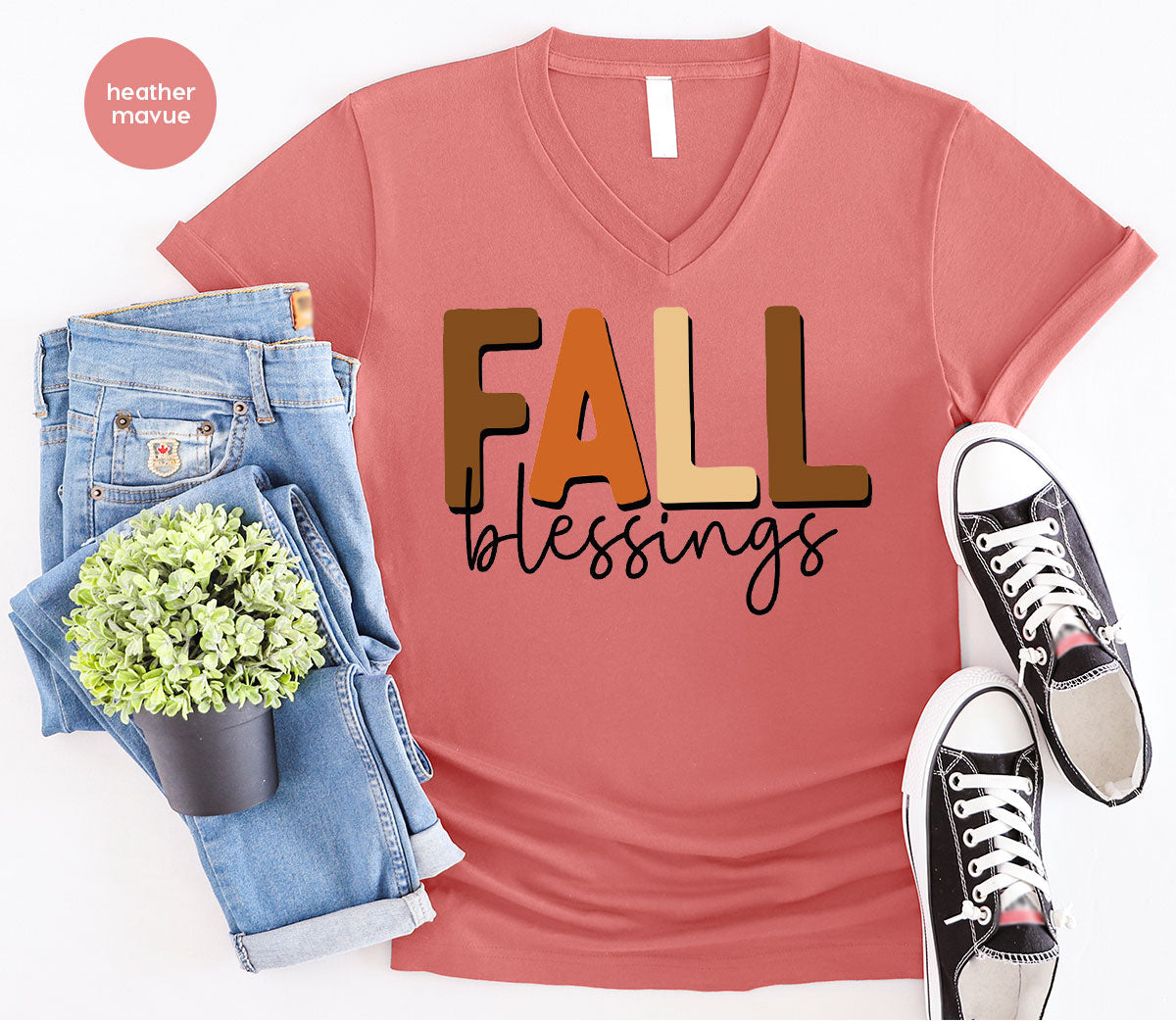Fall Blessings Shirt, 2022 Season Autumn Graphic Tee product image 23