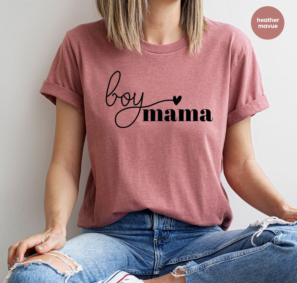 Mom and Boy Shirt. Mama Love Gift For Mother Tee product image 12