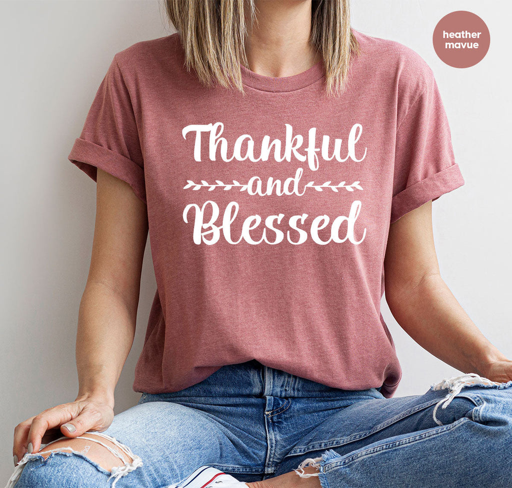 Thankful and Blessed Shirt, 2022 Thanksgiving Design product image 22