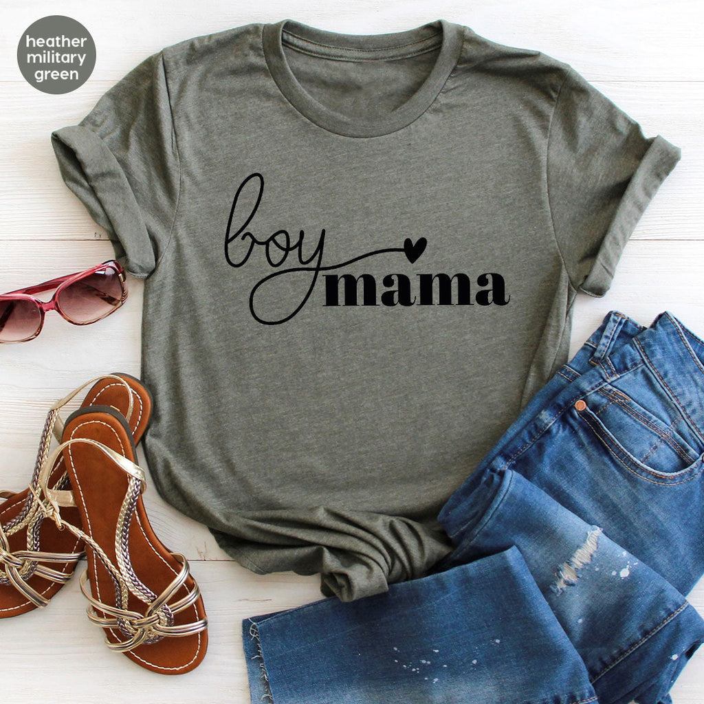 Mom and Boy Shirt. Mama Love Gift For Mother Tee product image 14