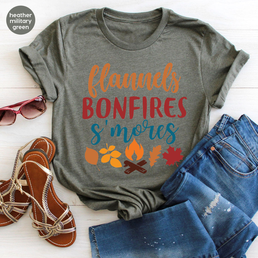 Thanksgiving Fall T-Shirt, 2022 Season Shirt, Bonfires Gift product image 24