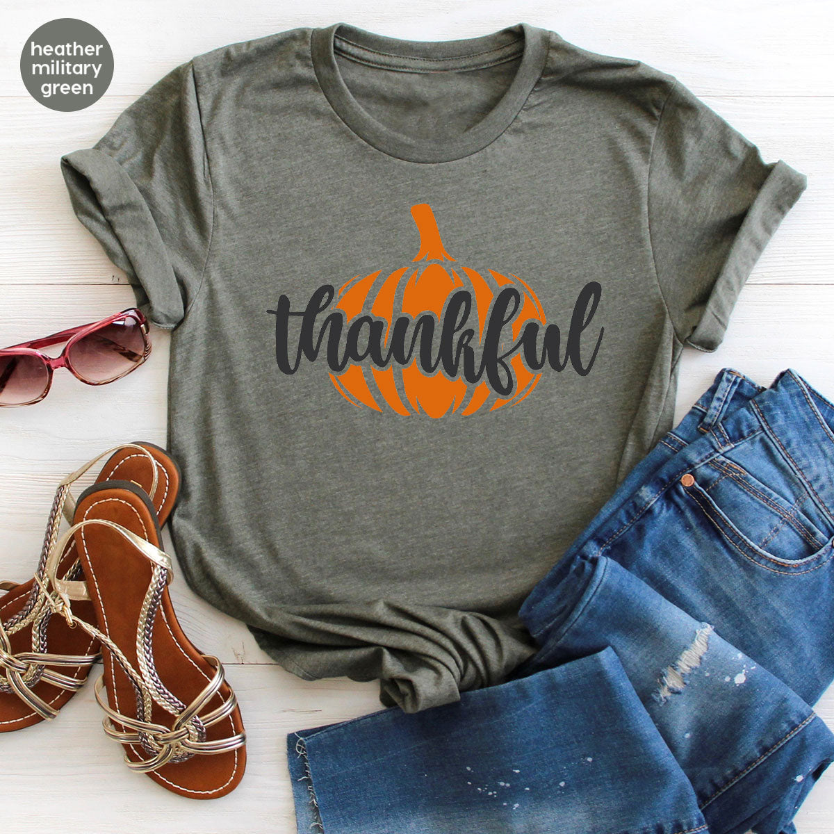 2023 Thanksgiving T-Shirt, Tee, Thankful Shirt, Gift product image 24