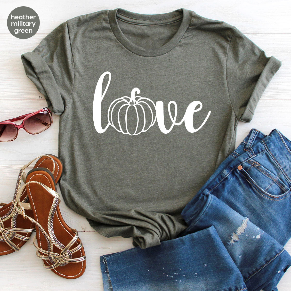 Pumpkin Love Shirt, Fall For Men, Women product image 20