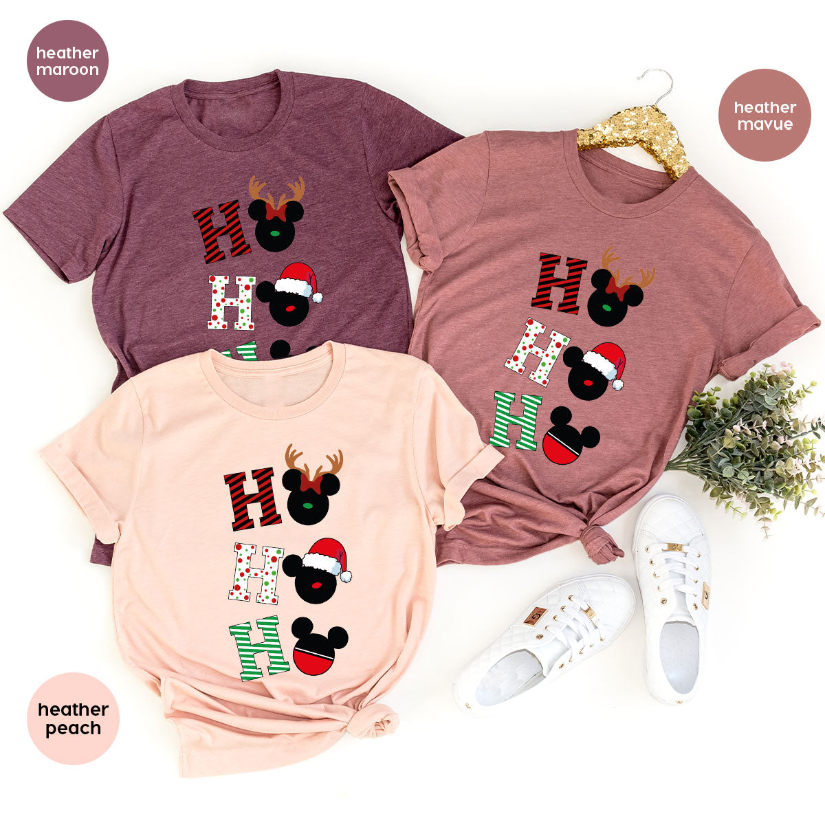 H For Christmas T-Shirt, Deer Shirt, Funny 2023 Tee Family product image 20