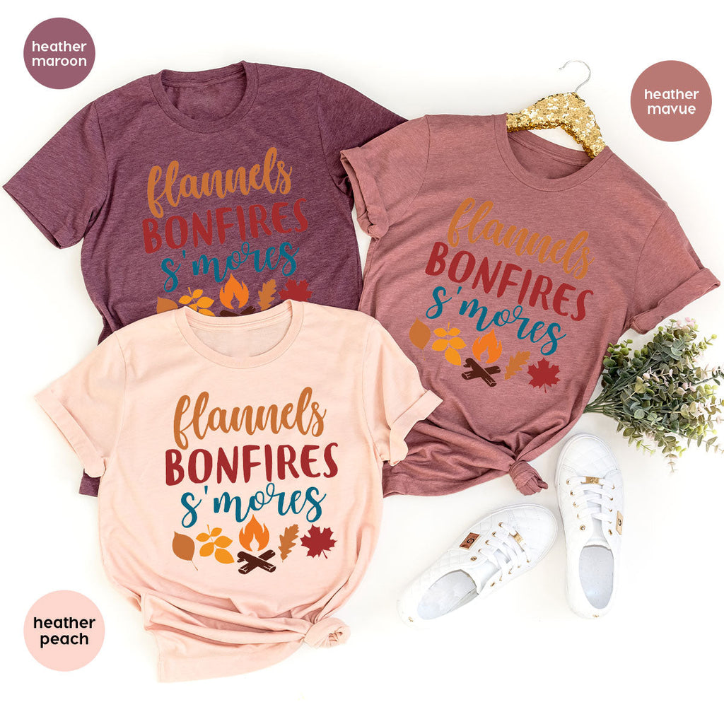 Thanksgiving Fall T-Shirt, 2022 Season Shirt, Bonfires Gift product image 28