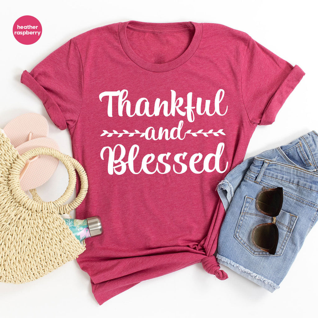 Thankful and Blessed Shirt, 2022 Thanksgiving Design product image 29