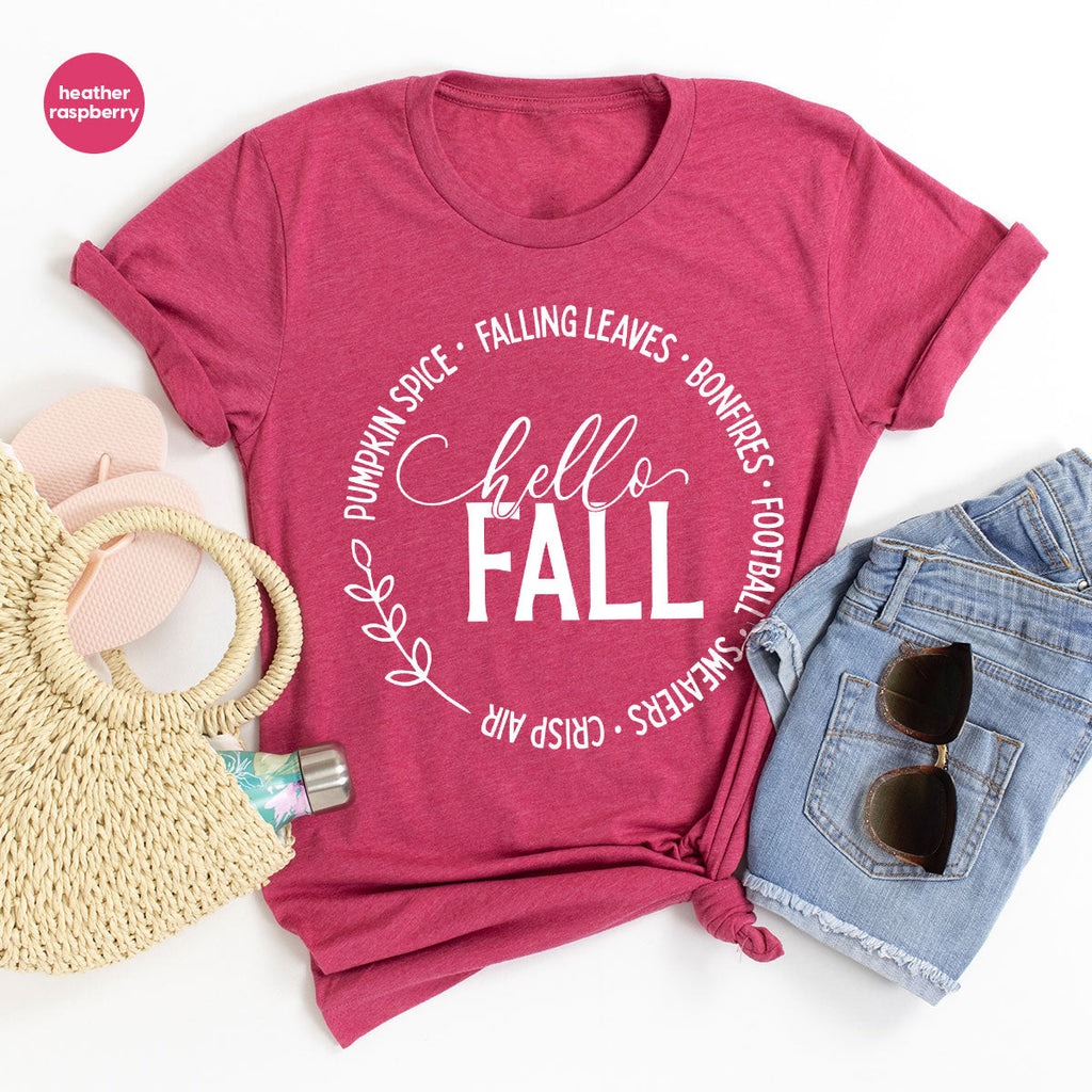 Falling Leaves Shirt, 2022 Pumpkin Season T-Shirt, Spice product image 30