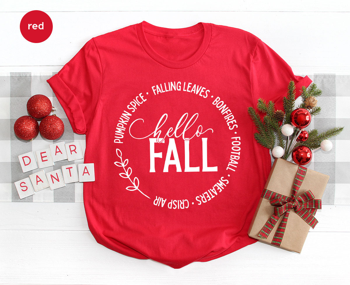 Falling Leaves Shirt, 2022 Pumpkin Season T-Shirt, Spice product image 31