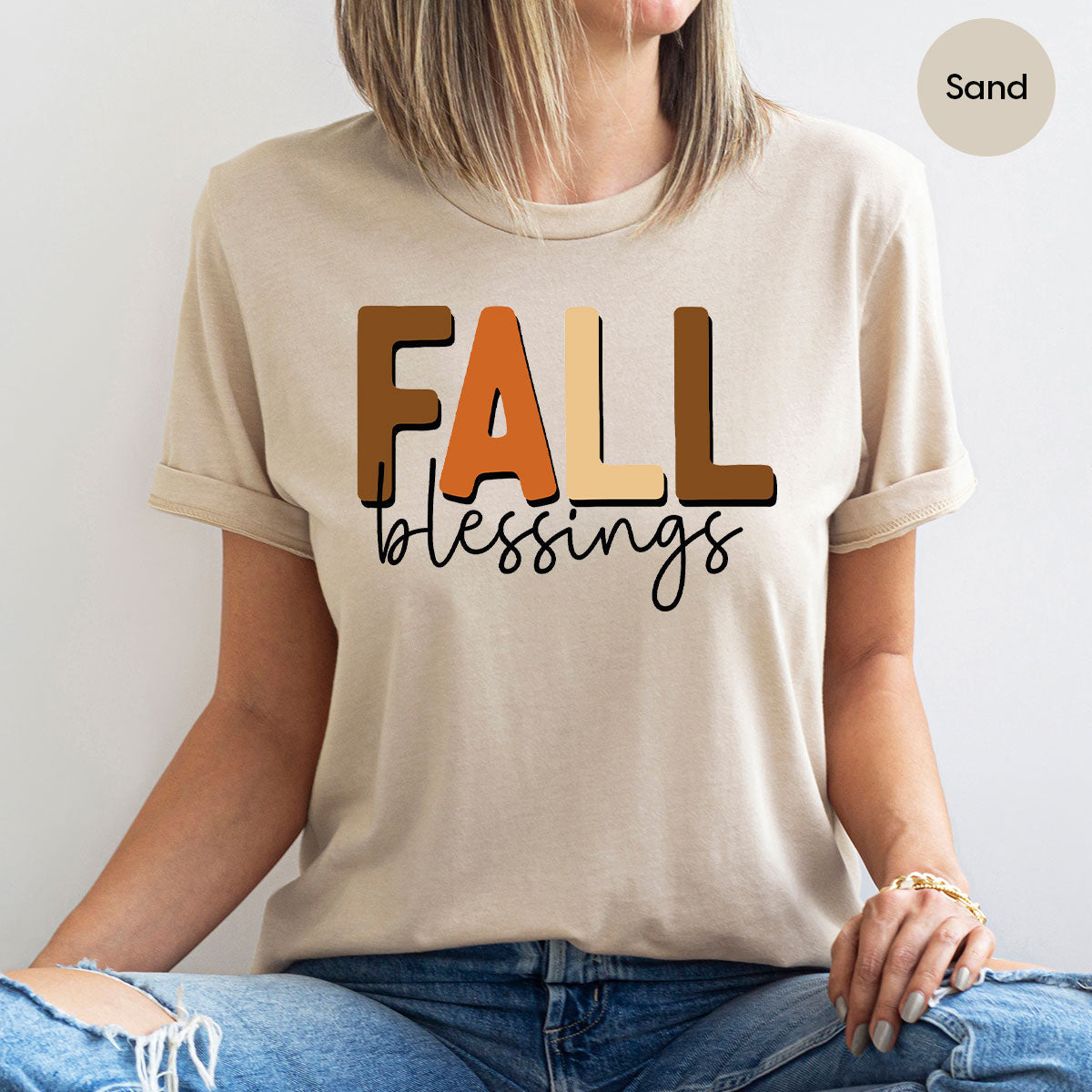 Fall Blessings Shirt, 2022 Season Autumn Graphic Tee product image 32