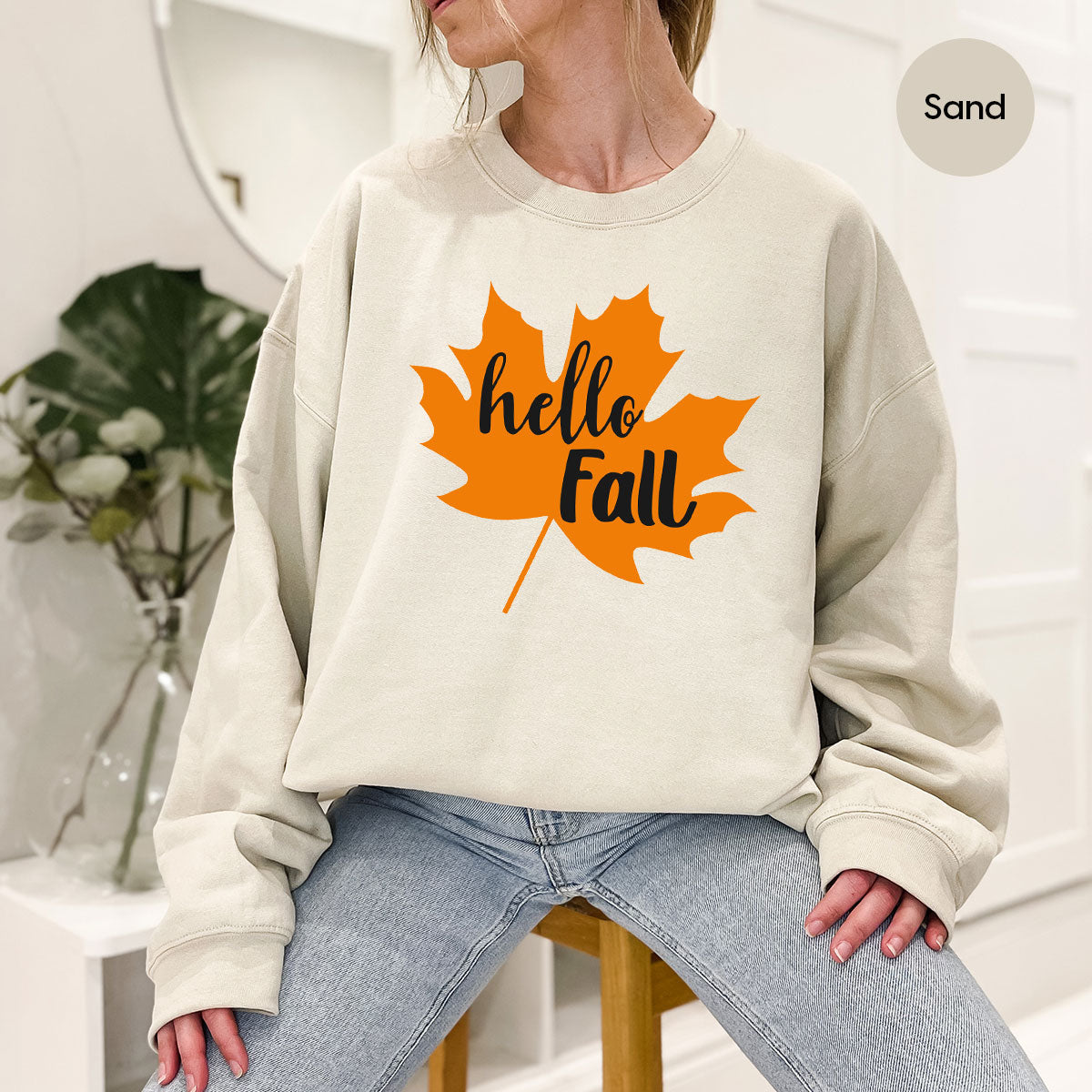 Hello Fall Shirt, 2022 Thanksgiving T-Shirt, Leaf Gift For product image 33