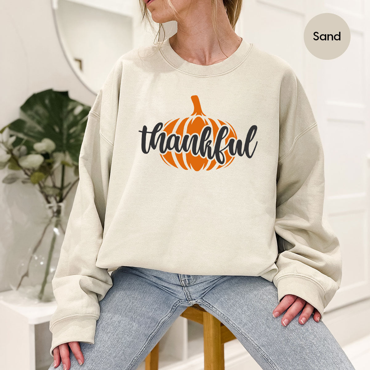 Thanksgiving 2022 Pumpkin Hoodie, Thankful product image 5