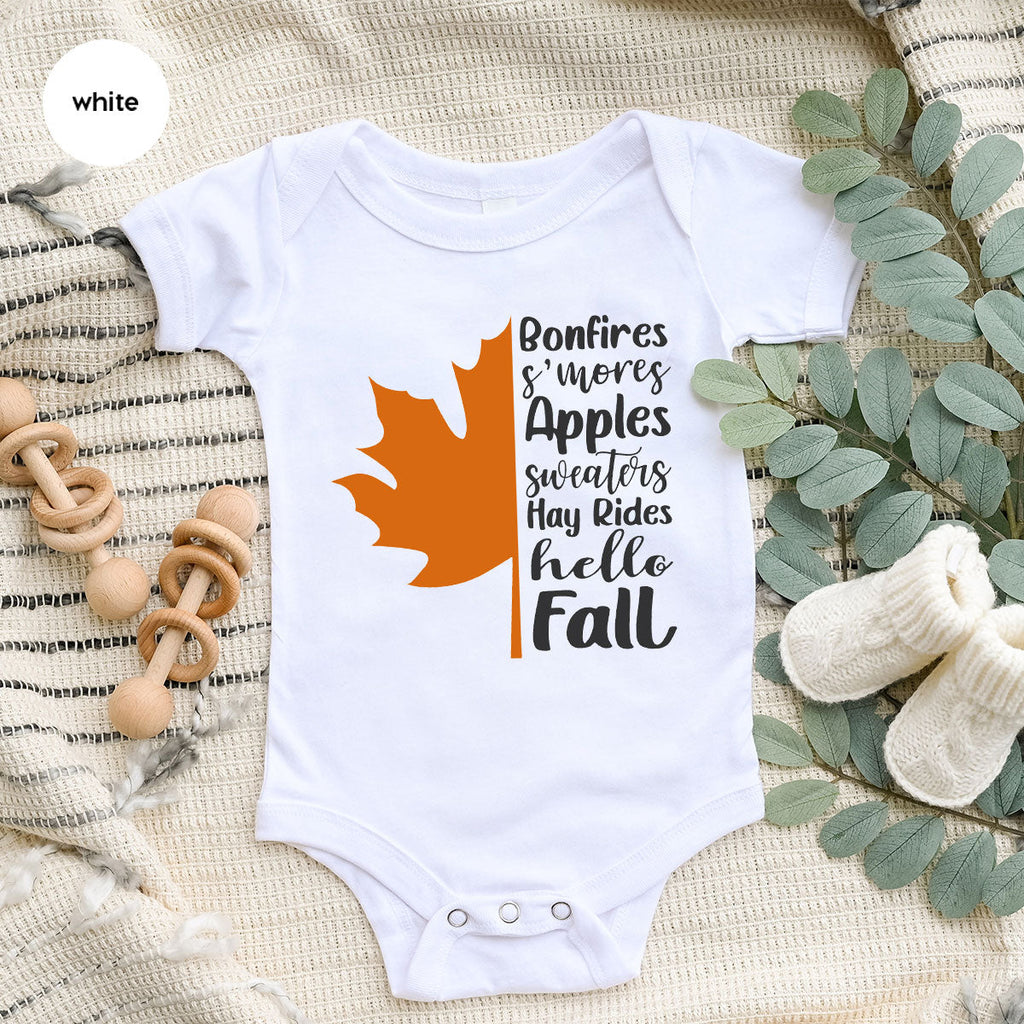 Fall Leaf T-Shirt, 2022 Season Long Sleeve Shirt, Short product image 27
