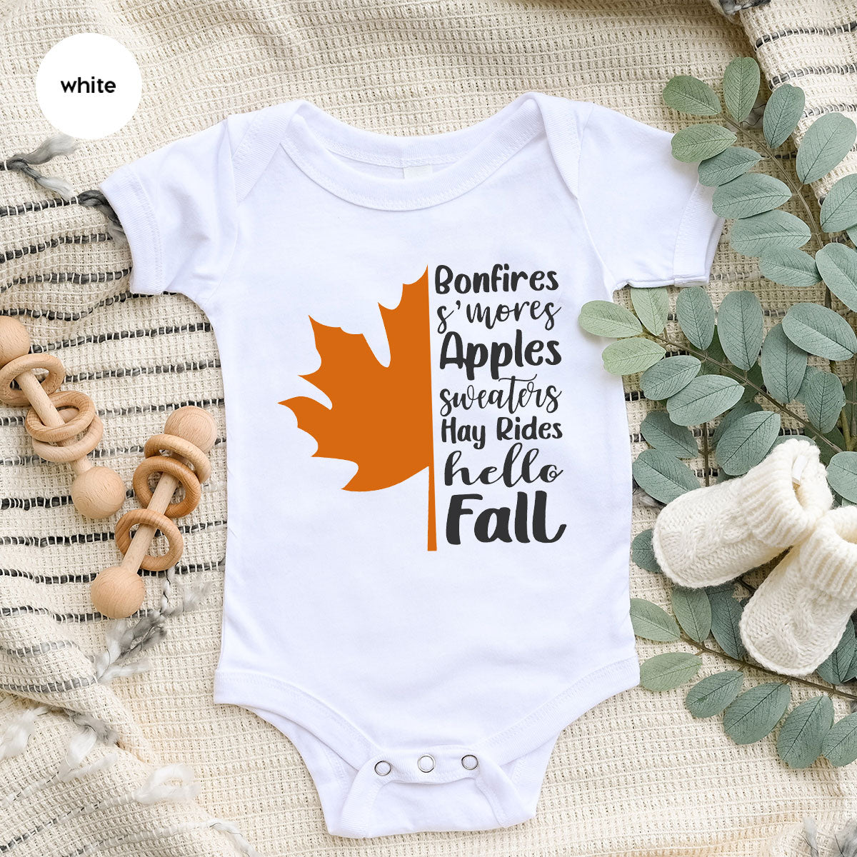 Fall Leaf T-Shirt, 2022 Season Long Sleeve Shirt, Short product image 27