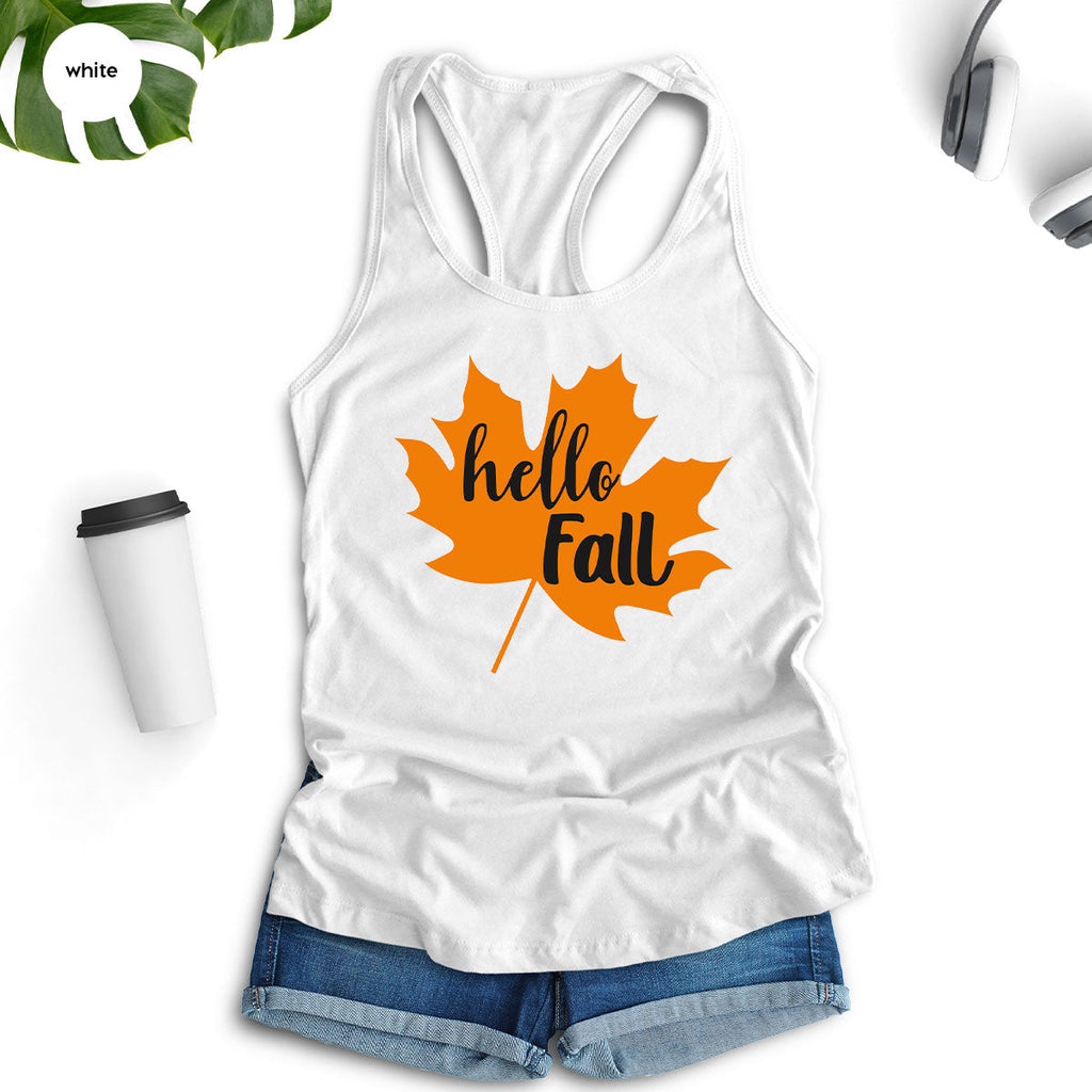 Hello Fall Shirt, 2022 Thanksgiving T-Shirt, Leaf Gift For product image 41