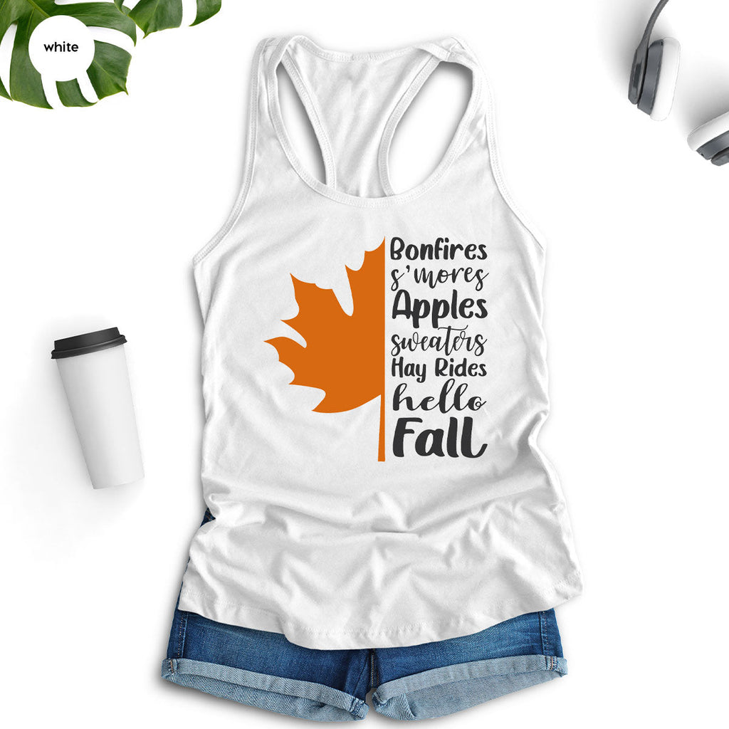 Fall Leaf T-Shirt, 2022 Season Long Sleeve Shirt, Short product image 29
