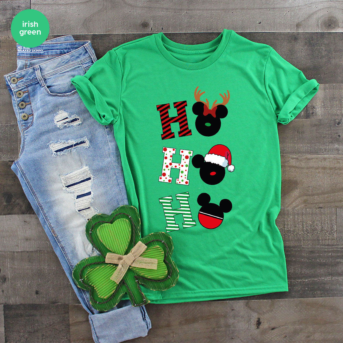 H For Christmas T-Shirt, Deer Shirt, Funny 2023 Tee Family product image 6
