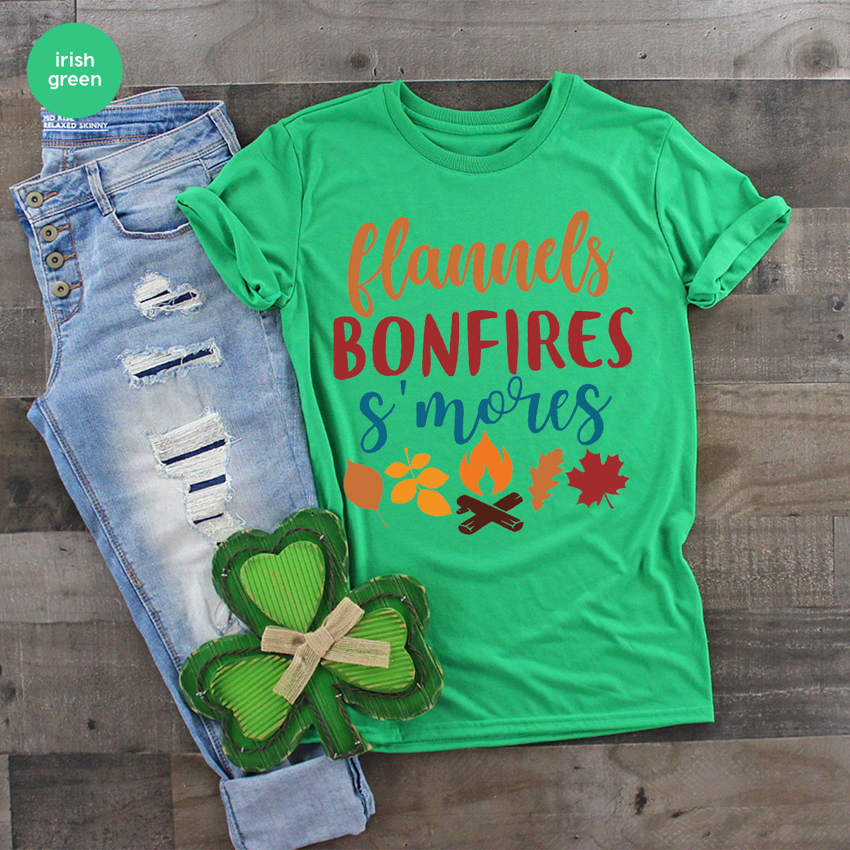 Thanksgiving Fall T-Shirt, 2022 Season Shirt, Bonfires Gift product image 14