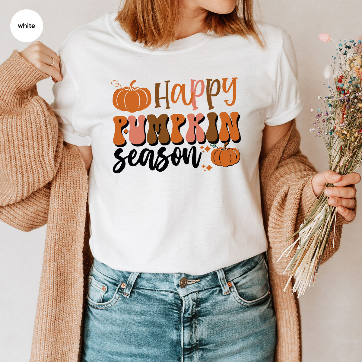 Happy Pumpkin Shirt, 2022 Season Design T-Shirt product image 31