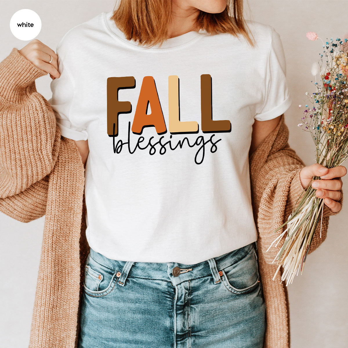 Fall Blessings Shirt, 2022 Season Autumn Graphic Tee product image 37