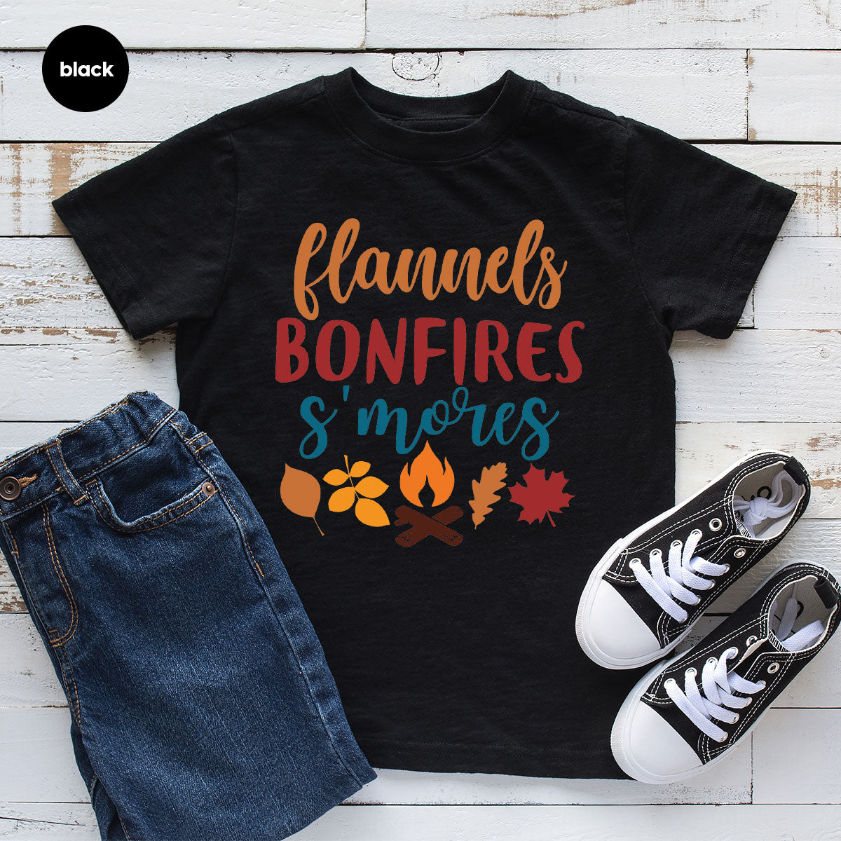 Thanksgiving Fall T-Shirt, 2022 Season Shirt, Bonfires Gift product image 4