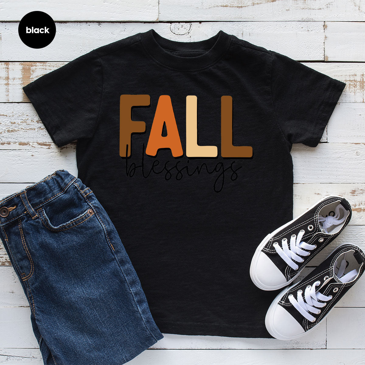 Fall Blessings Shirt, 2022 Season Autumn Graphic Tee product image 4