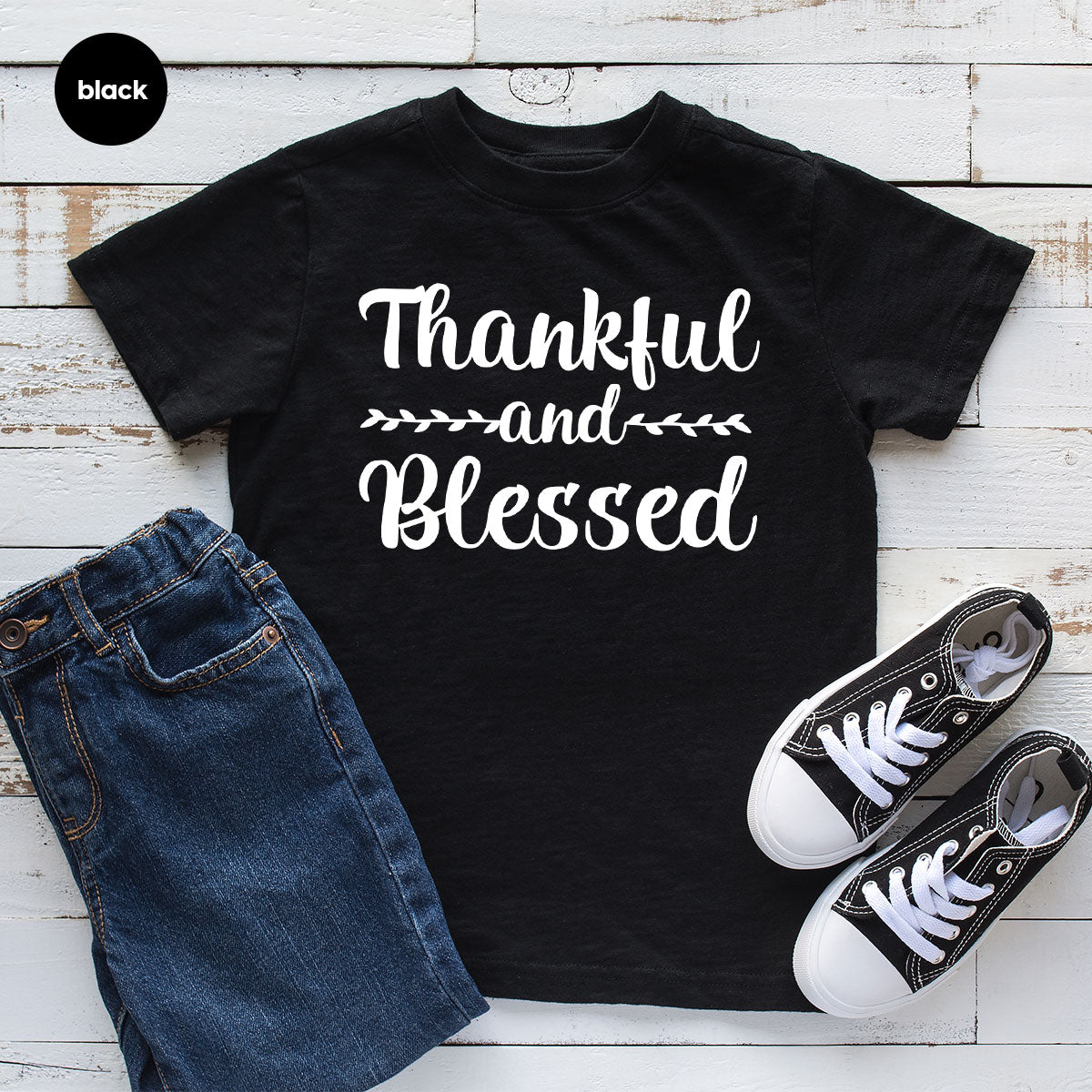 Thankful and Blessed Shirt, 2022 Thanksgiving Design product image 4