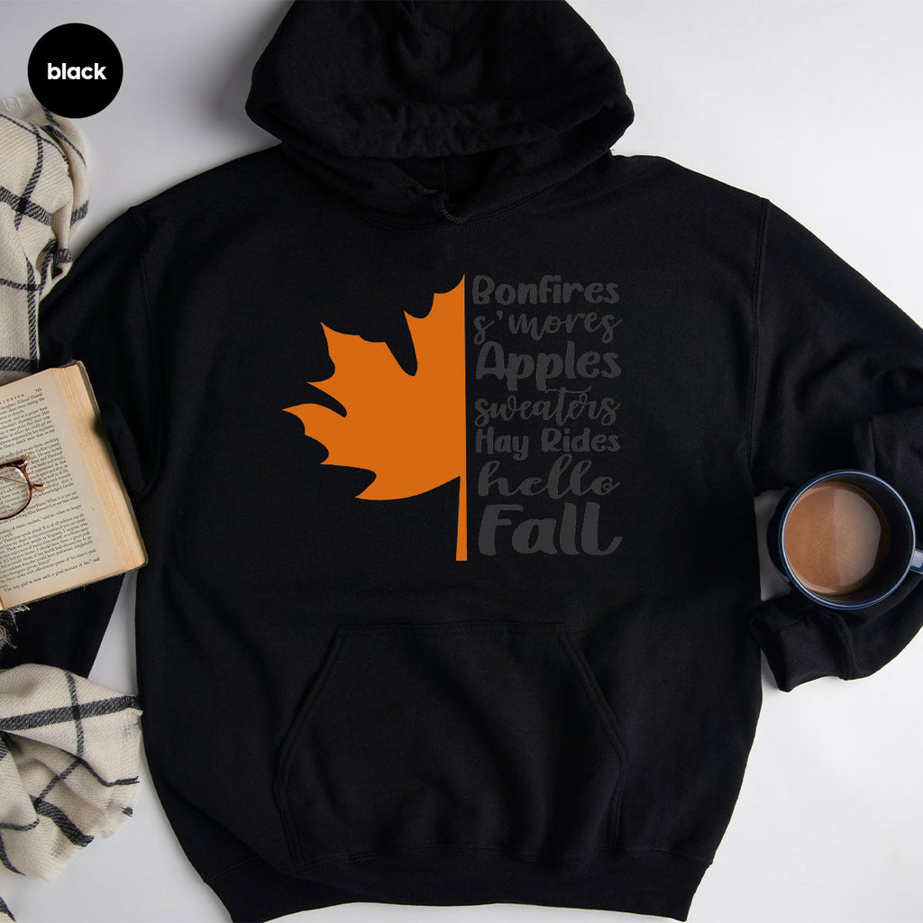 Fall Leaf T-Shirt, 2022 Season Long Sleeve Shirt, Short product image 42