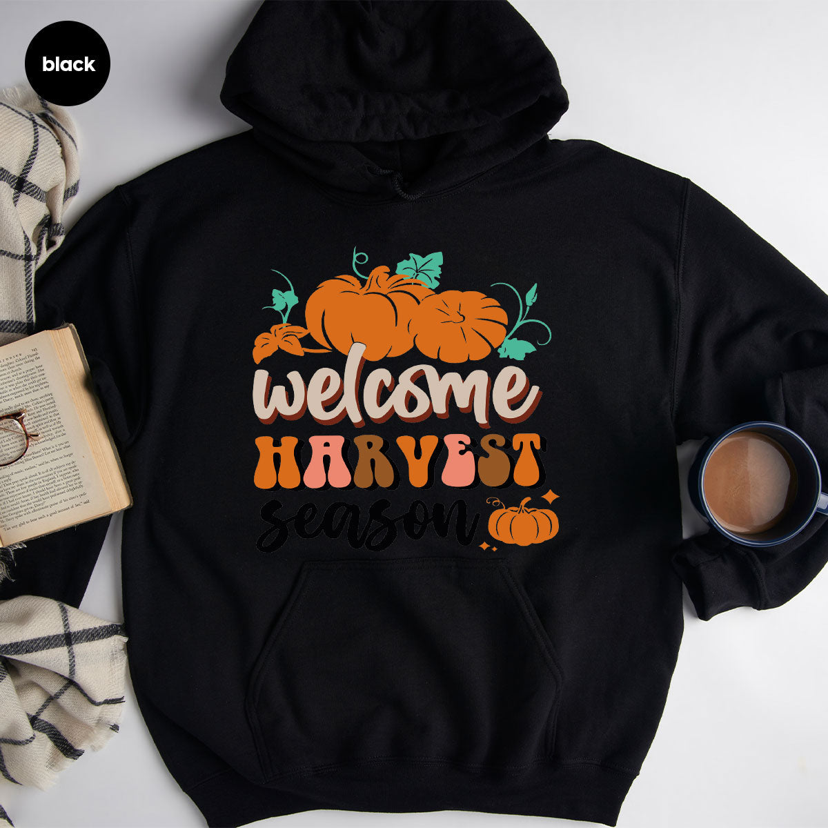 Pumpkin Harvest Season Shirt, 2022 Fall T-Shirt, Design Tee product image 4