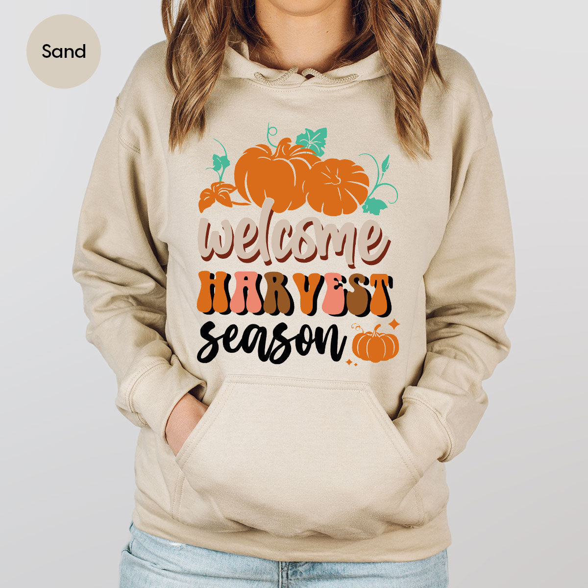 Pumpkin Harvest Season Shirt, 2022 Fall T-Shirt, Design Tee product image 5