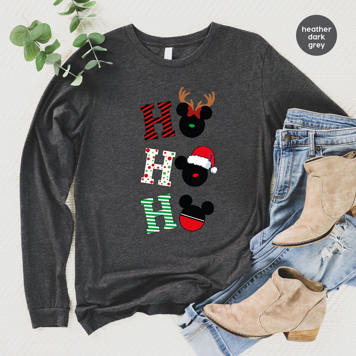 H For Christmas T-Shirt, Deer Shirt, Funny 2023 Tee Family product image 9