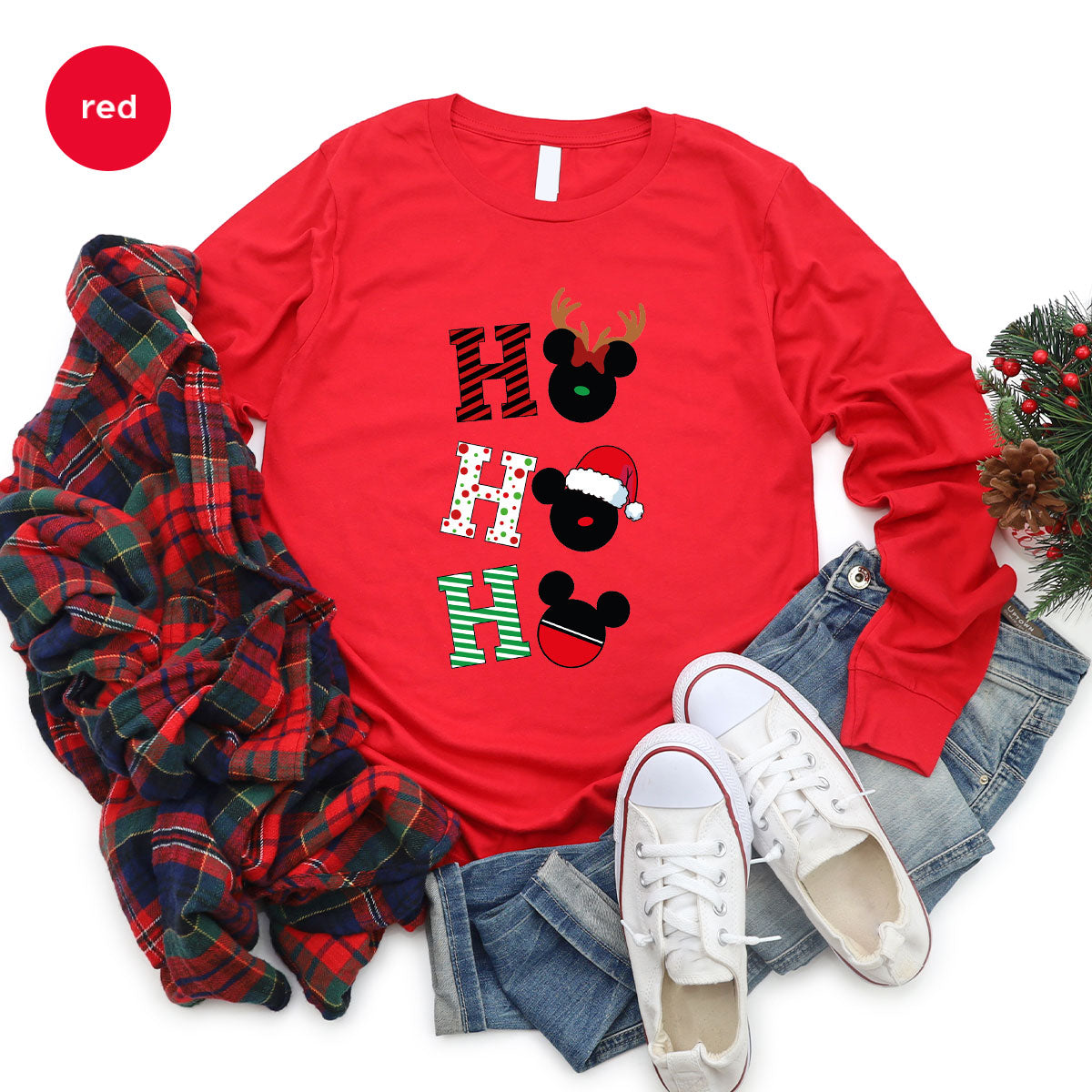 H For Christmas T-Shirt, Deer Shirt, Funny 2023 Tee Family product image 11