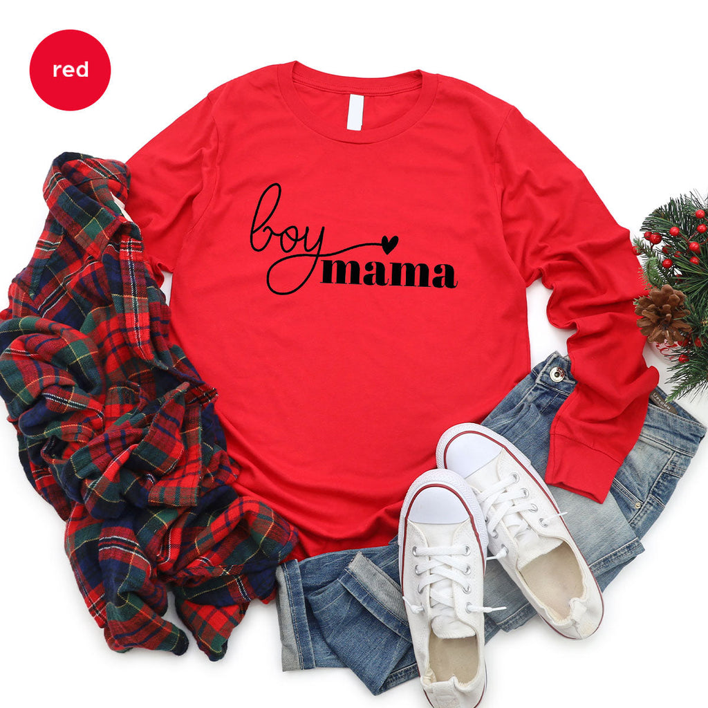 Mom and Boy Shirt. Mama Love Gift For Mother Tee product image 9