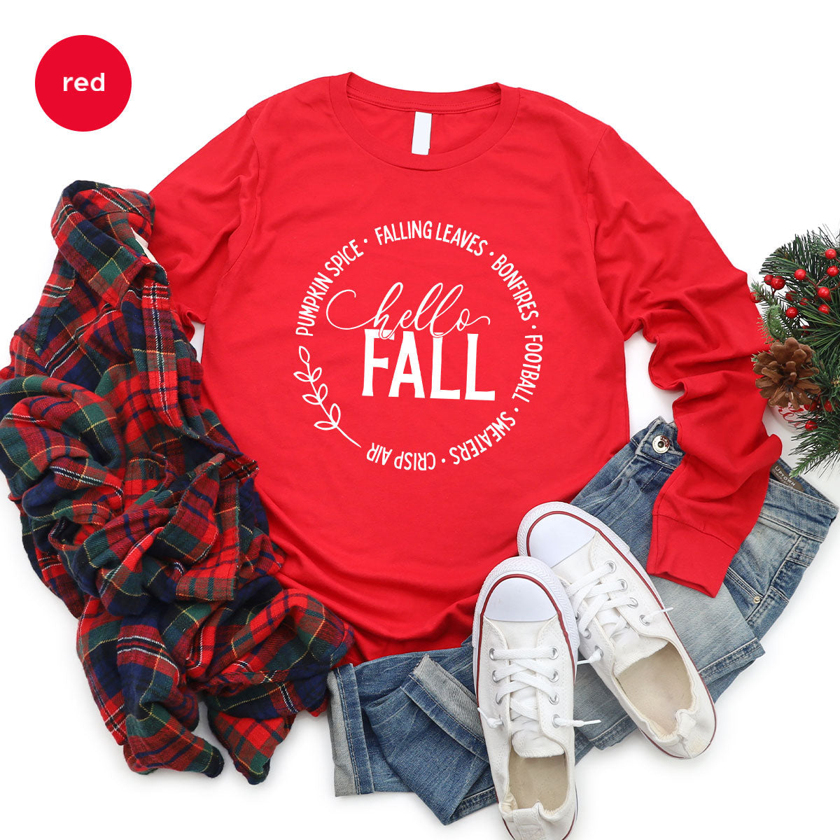 Falling Leaves Shirt, 2022 Pumpkin Season T-Shirt, Spice product image 20