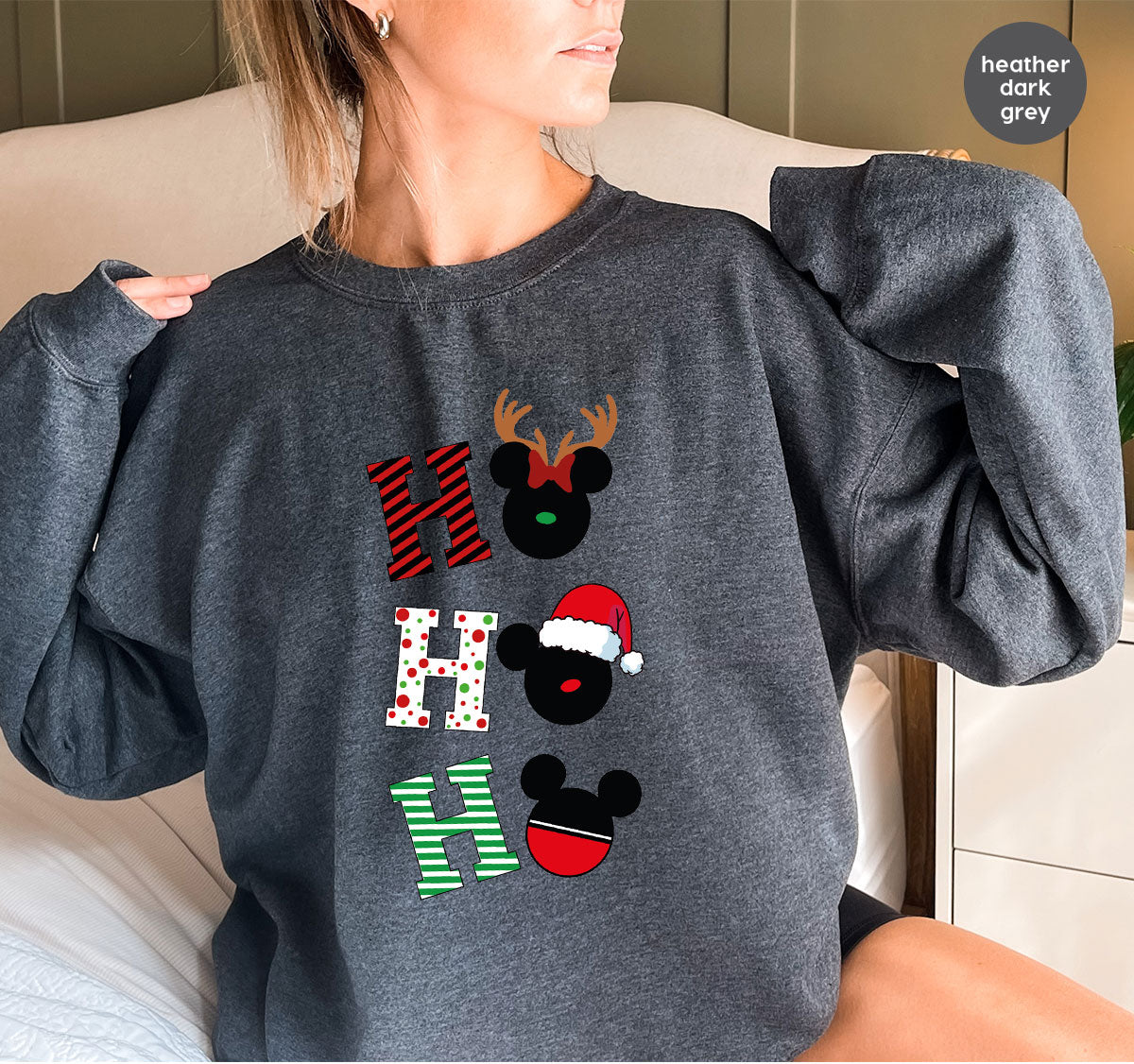 H For Christmas T-Shirt, Deer Shirt, Funny 2023 Tee Family product image 26