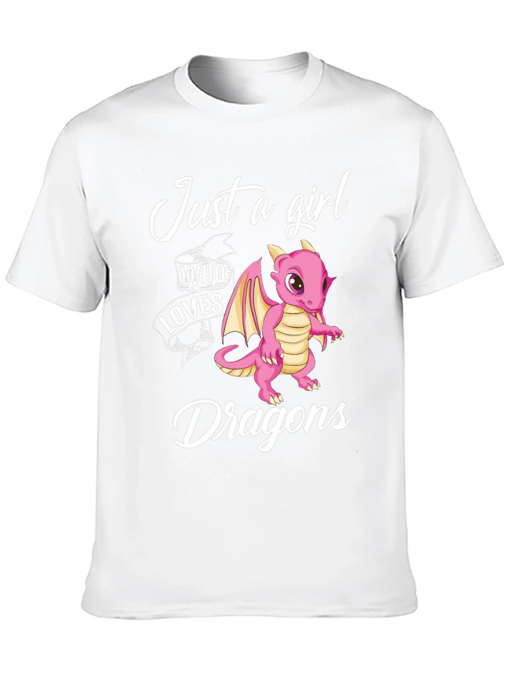 Just a Girl Who Loves Dragons Graphic T-Shirt product image 7