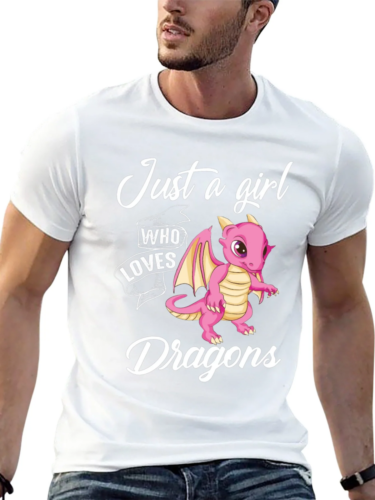 Just a Girl Who Loves Dragons Graphic T-Shirt product image 8